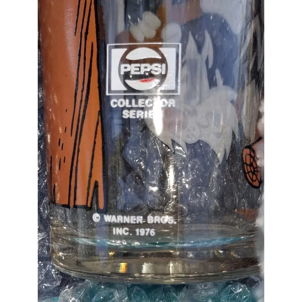 Pepsi Collector Glass Sylvester Cat Tweety Bird Looney Tunes 1976 Tree Saw